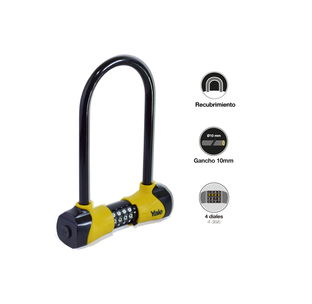 Candado de Bicicleta con Combinación YTX240 - Image 3