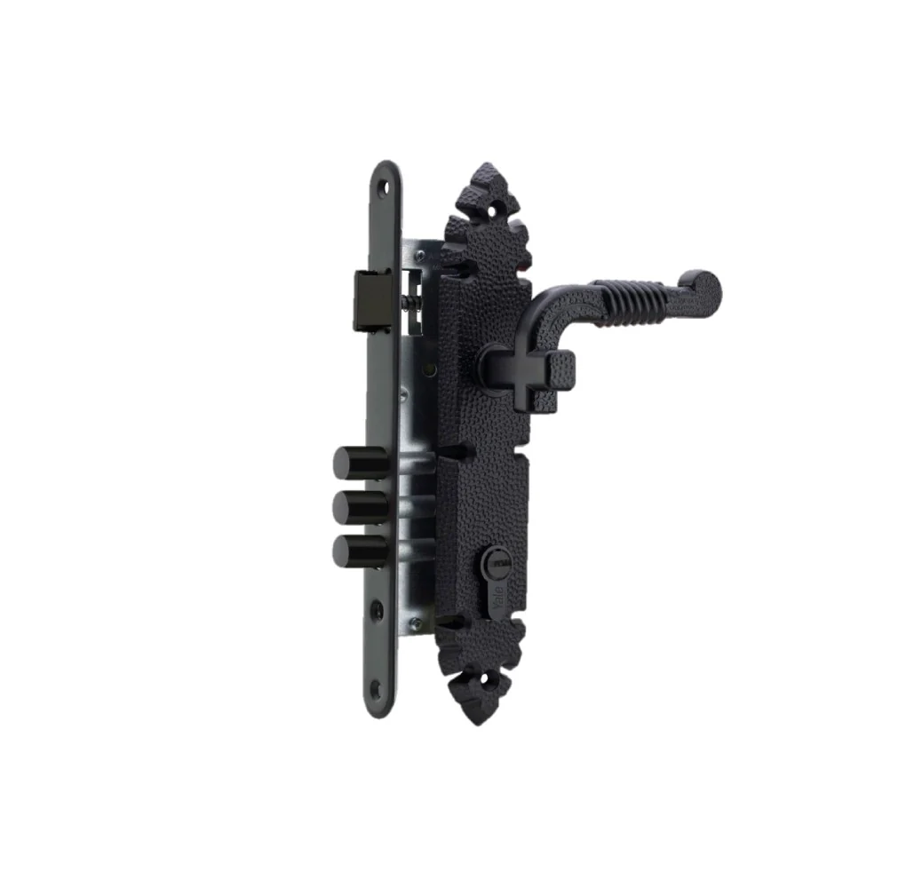 Cerradura Rústica de Incrustar para Puerta de Entrada - Image 3